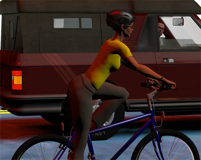 right hook bicycle v. car accidents also happen when the bicycle rider thought the driver saw them as the car passed, but seconds later the car turned right in front of the bicycle's bike lane anyway.